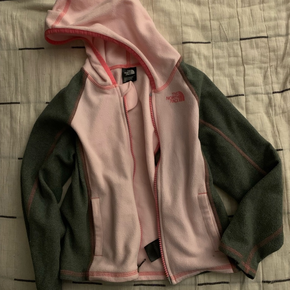 The North Face Girls Pink Fleece Zip Up